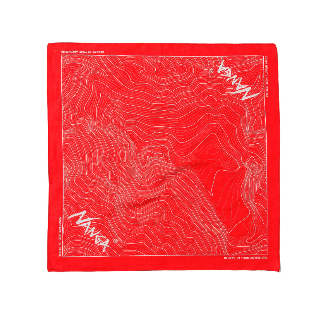 NANGA PARBAT CONTOUR MAP BANDANNA